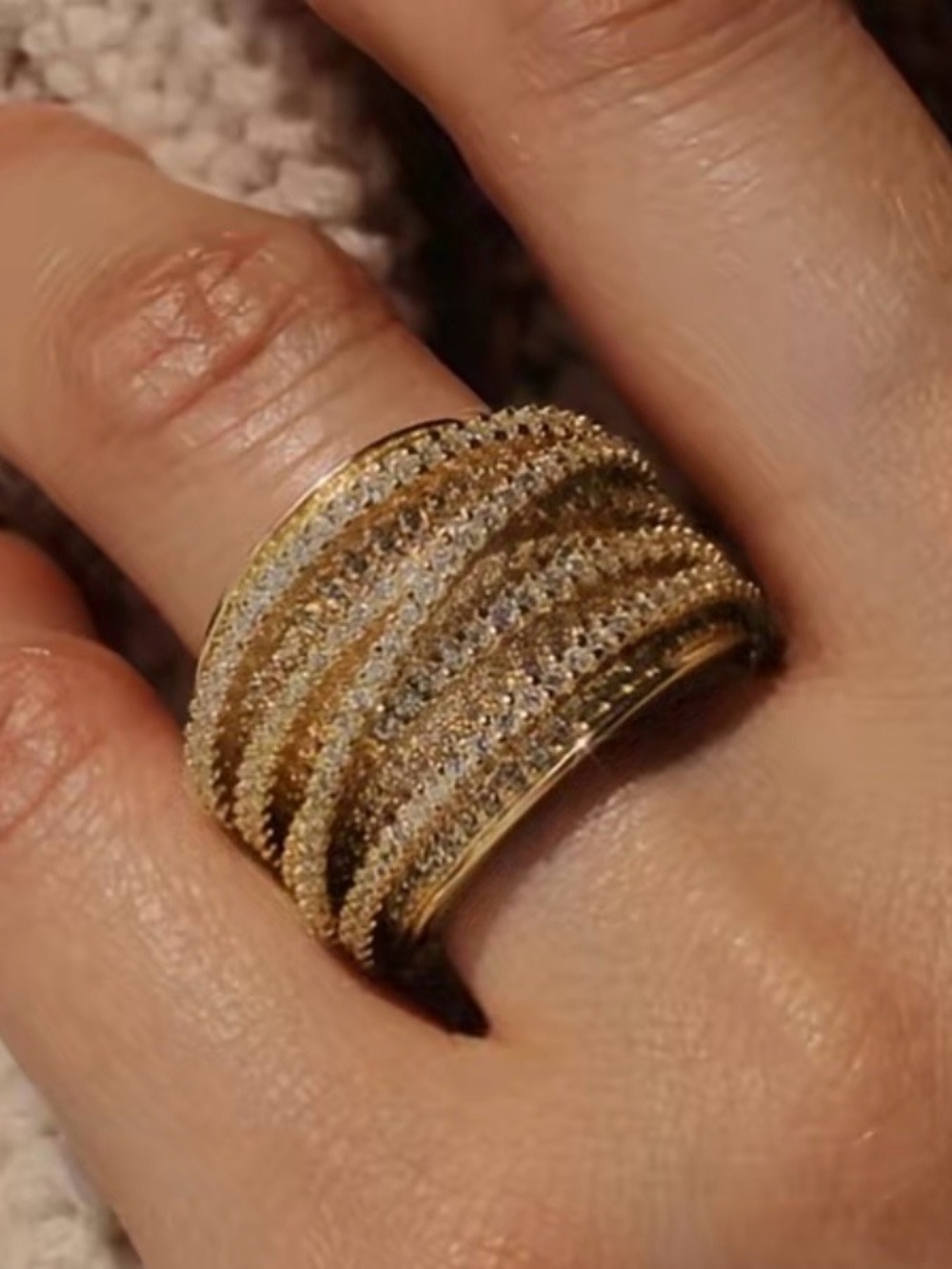 NEW cubic Zirconia ring.  Size 7